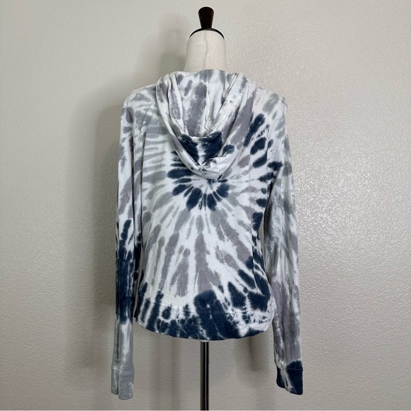 C&C California Boho Tie Dye Twist Front Hoodie Sweatshirt, Sz Small - Picture 7 of 13